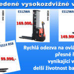 Vysokozdvižné ručně vedené vozíky